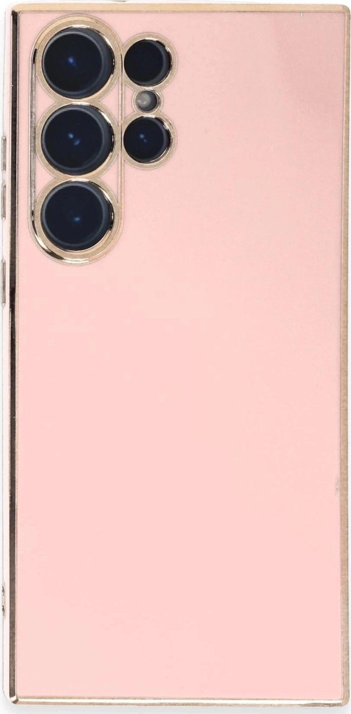Samsung Galaxy S23 Ultra Kılıf Volet Silikon - Pembe-(5796)