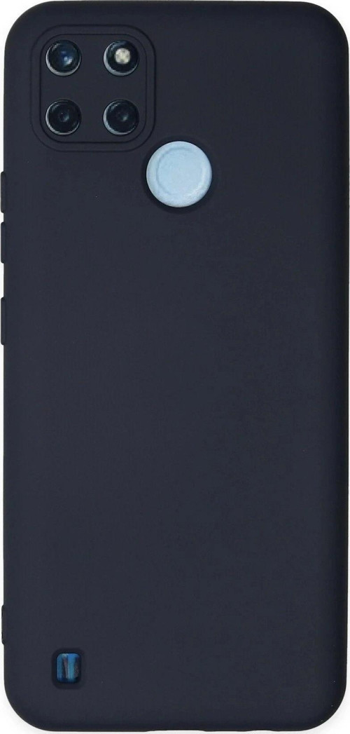 Realme C25Y Kılıf Nano içi Kadife Silikon - Lacivert-(5796)