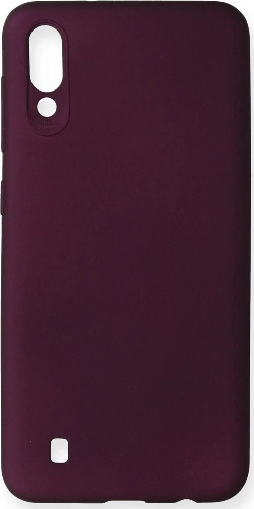 Samsung Galaxy M10 Kılıf First Silikon - Mürdüm-(5796)