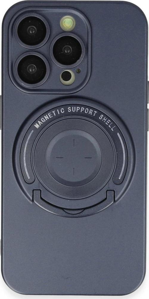 iPhone 14 Pro Kılıf Lukka Magneticsafe Kapak - Lacivert-(5796)