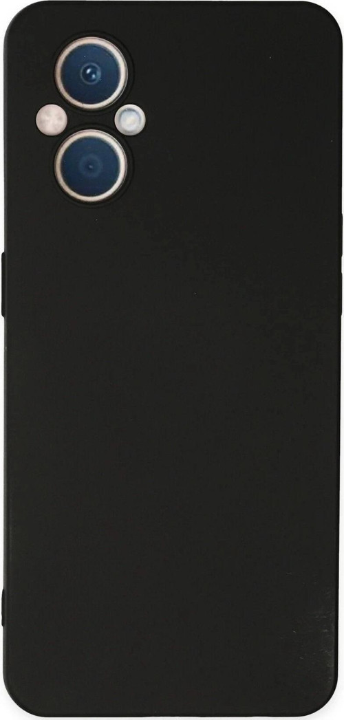 Oppo Reno 7 Lite Kılıf Nano içi Kadife Silikon - Siyah-(5796)
