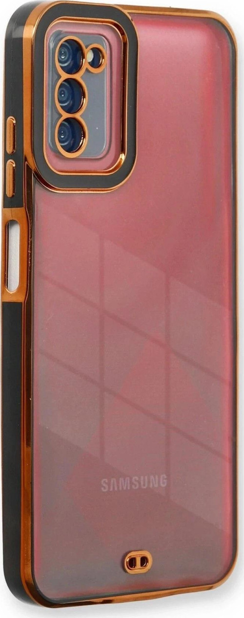 Samsung Galaxy A03S Kılıf Liva Lens Silikon - Siyah-(5796)