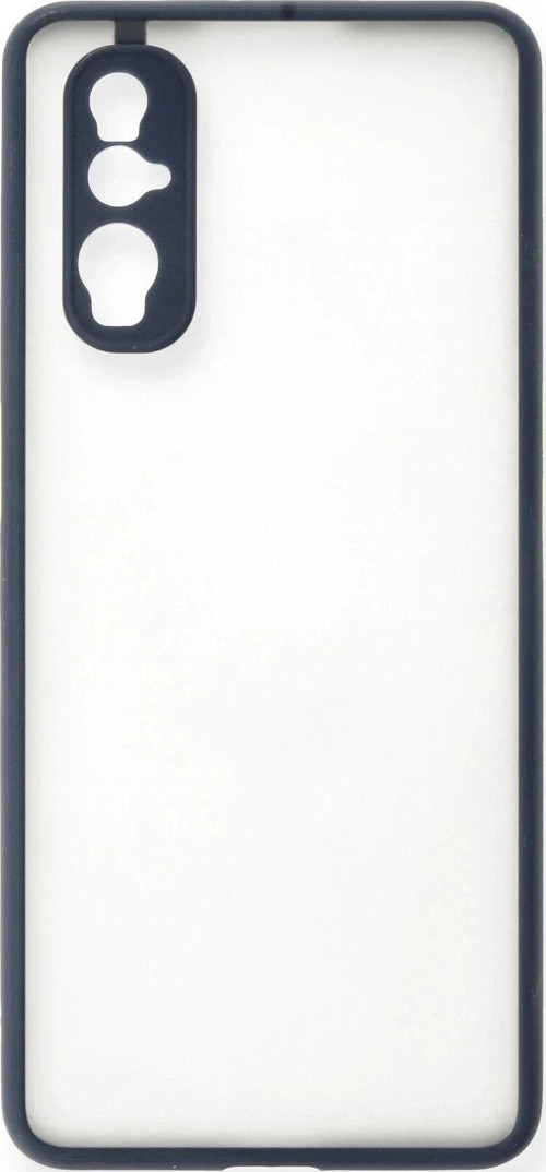 Oppo Find X2 Kılıf Montreal Silikon Kapak - Lacivert-(5796)