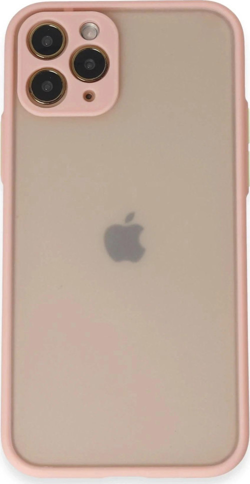 iPhone 11 Pro Kılıf Montreal Silikon Kapak - Pembe-(5796)