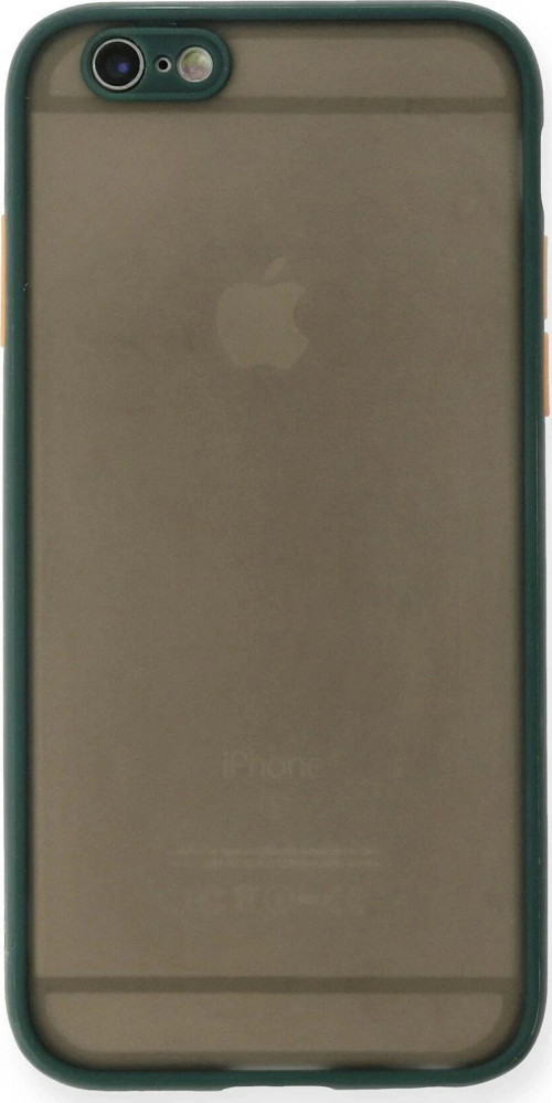 iPhone 6 Kılıf Montreal Silikon Kapak - Yeşil-(5796)