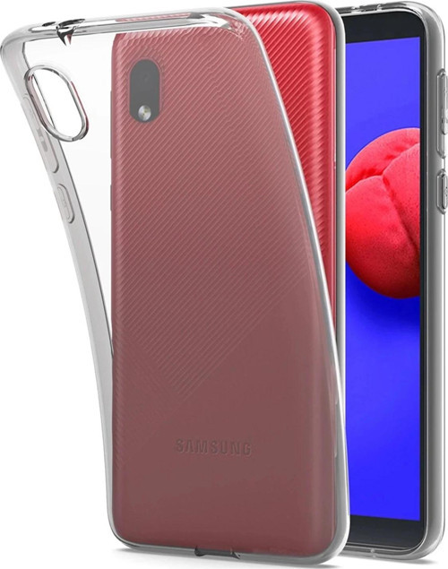Samsung Galaxy A01 Core Kılıf Lüx Şeffaf Silikon-(5796)