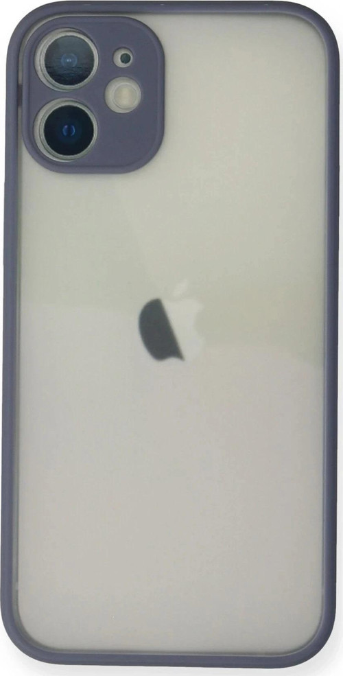 iPhone 11 Pro Max Kılıf Montreal Silikon Kapak - Gri-(5796)