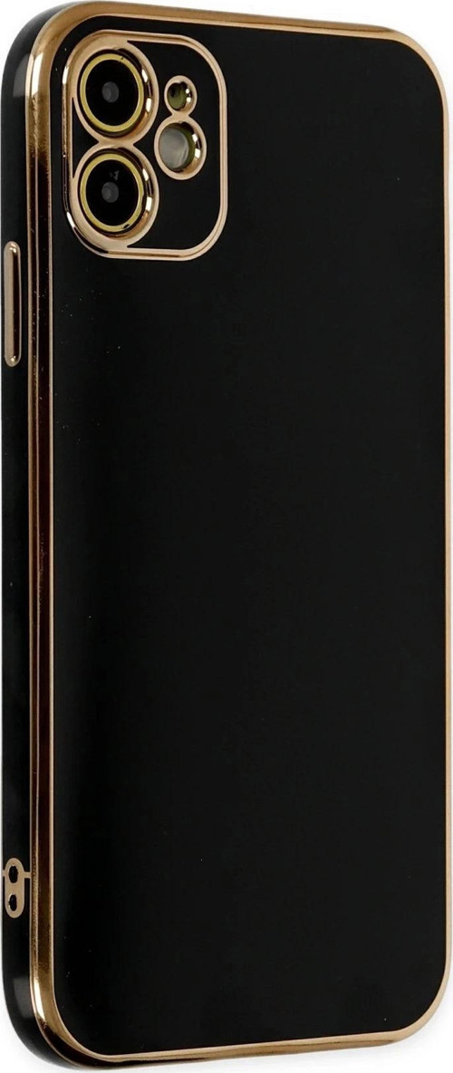 iPhone 12 Kılıf Volet Silikon - Siyah-(5796)