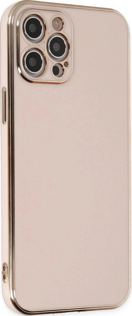 iPhone 12 Pro Kılıf Volet Silikon - Pembe-(5796)