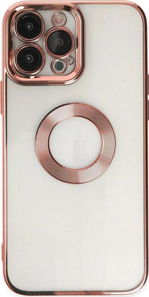 iPhone 13 Pro Max Kılıf Slot Silikon - Rose Gold-(5796)