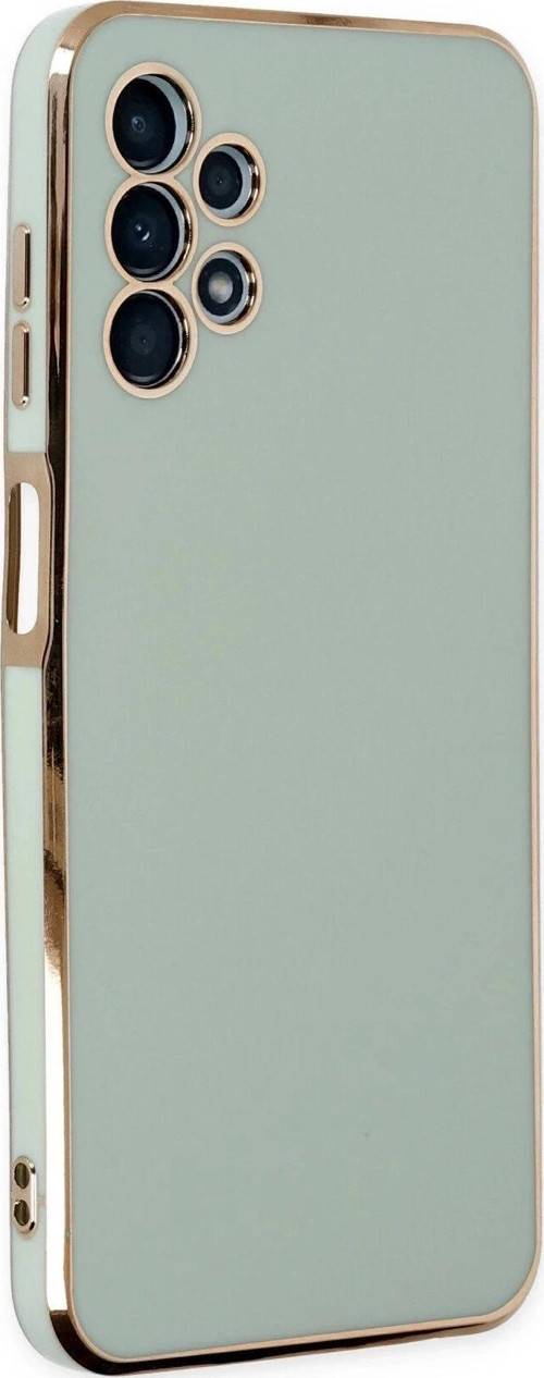 Samsung Galaxy A13 4G Kılıf Volet Silikon - Açık Yeşil-(5796)