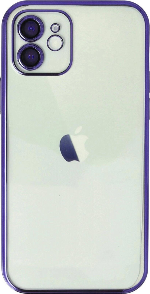 iPhone 11 Kılıf Lensli Silikon - Mor-(5796)