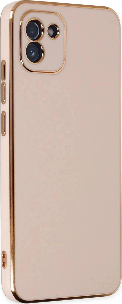 Samsung Galaxy A03 Kılıf Volet Silikon - Pembe-(5796)