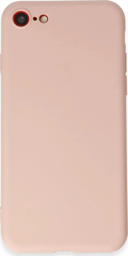 iPhone 7 Kılıf First Silikon - Pudra-(5796)