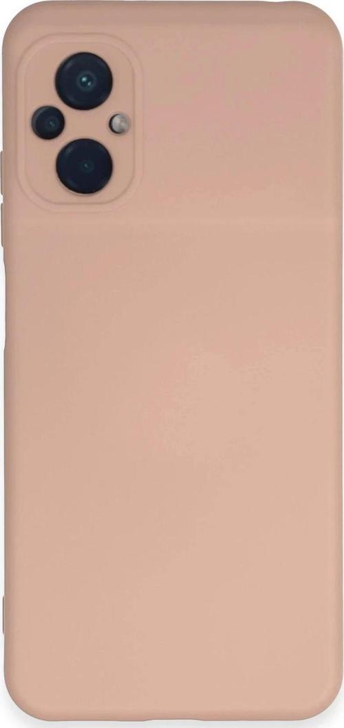Xiaomi Poco M5 Kılıf Nano içi Kadife Silikon - Pudra-(5796)