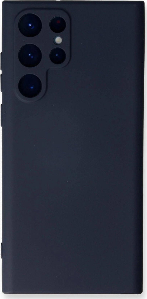 Samsung Galaxy S23 Ultra Kılıf Nano içi Kadife Silikon - Lacivert-(5796)