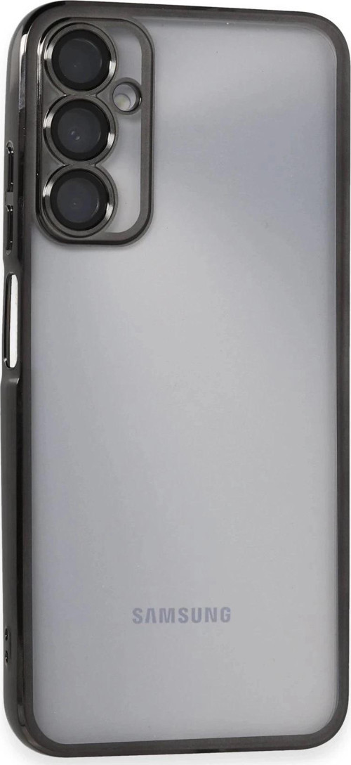 Samsung Galaxy A05S Kılıf Lensli Silikon - Siyah-(5796)