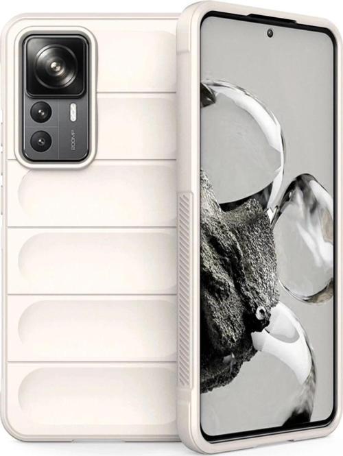 Xiaomi Mi 12T Pro Kılıf Optimum Silikon - Krem-(5796)