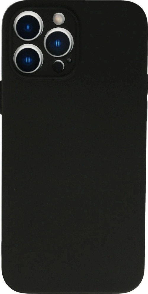 iPhone 13 Pro Max Kılıf Nano içi Kadife Silikon - Siyah-(5796)