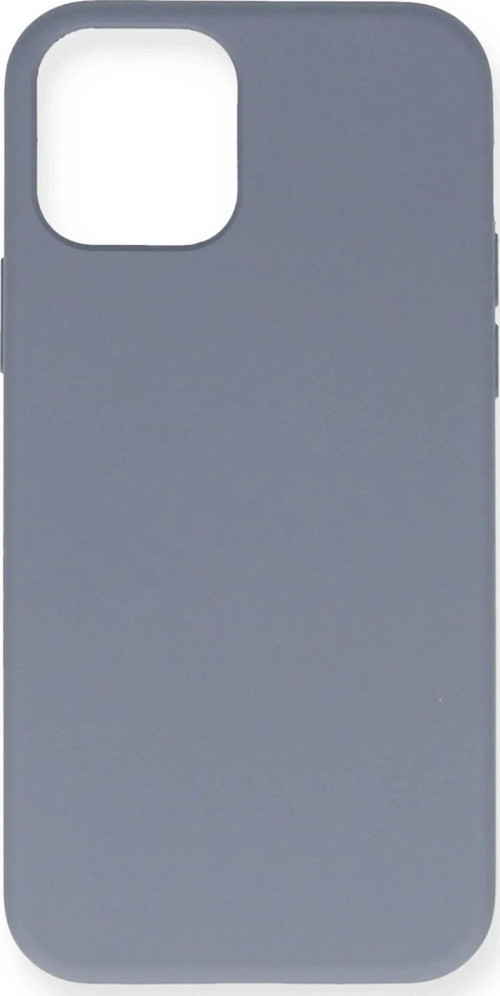 iPhone 12 Pro Max Kılıf Nano içi Kadife Silikon - Gri-(5796)