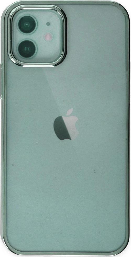 iPhone 12 Kılıf Element Silikon - Yeşil-(5796)