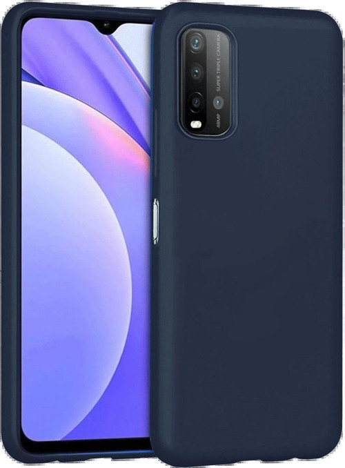 Xiaomi Redmi 9T Kılıf Nano içi Kadife Silikon - Lacivert-(5796)
