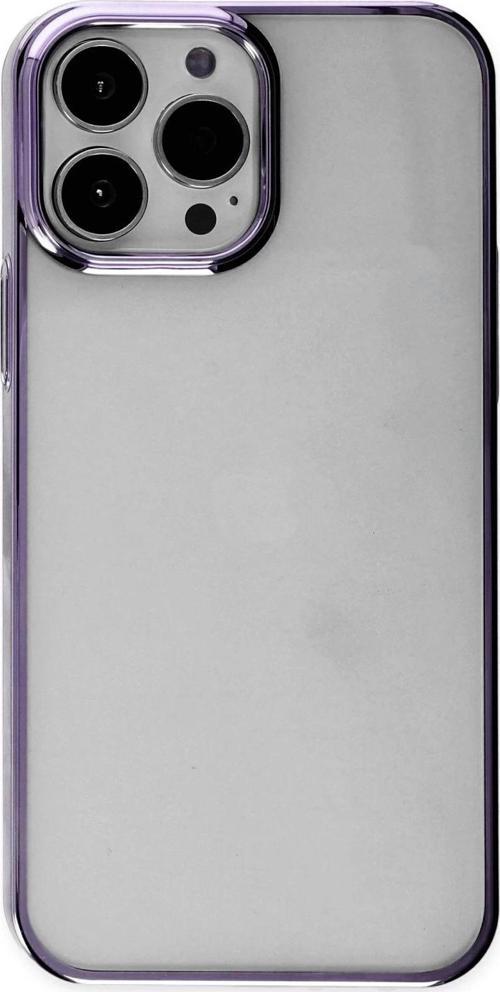 iPhone 13 Pro Kılıf Element Silikon - Mor-(5796)