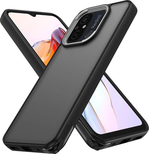 Xiaomi Redmi 12C Kılıf Elegant Kapak - Siyah-(5796)