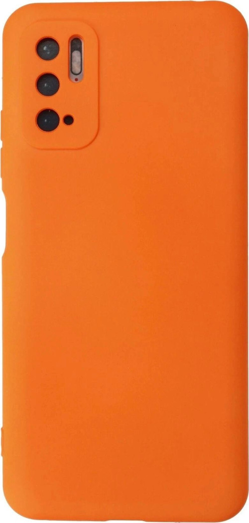 Xiaomi Redmi Note 10 5G Kılıf Nano içi Kadife Silikon - Turuncu-(5796)