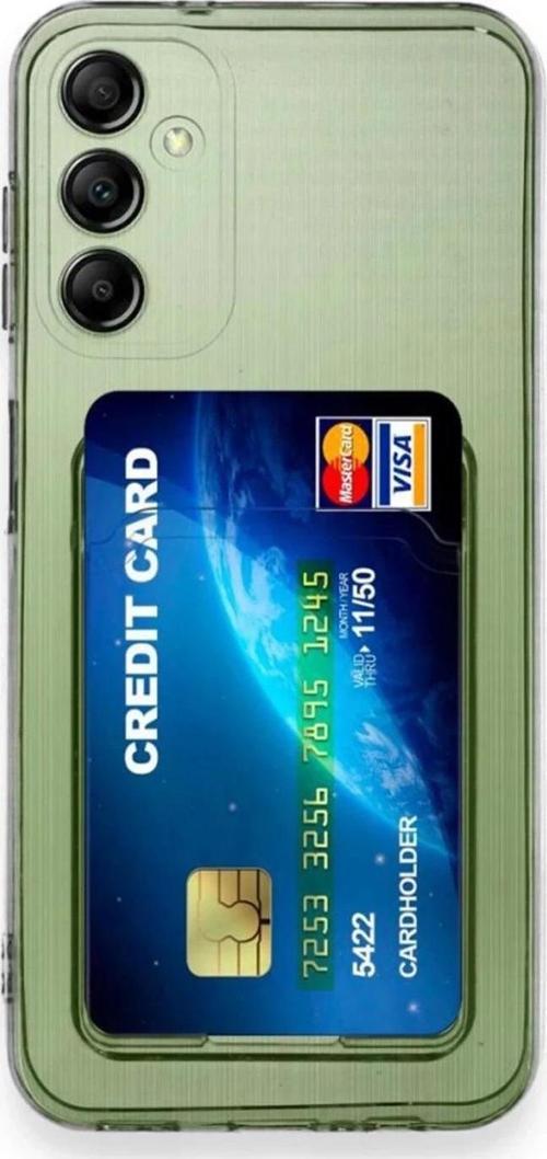 Samsung Galaxy A35 5G Kılıf Kart Şeffaf Silikon - Şeffaf-(5796)