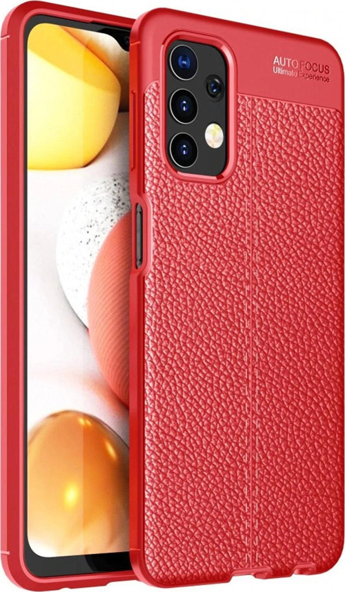 Samsung Galaxy A32 Kılıf Auto Focus Kapak - Kırmızı-(5796)