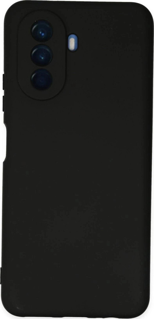 Huawei Nova Y70 Kılıf Nano içi Kadife Silikon - Siyah-(5796)
