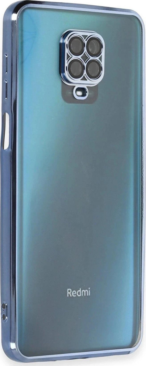 Xiaomi Redmi Note 9 Pro Kılıf Lensli Silikon - Açık Mavi-(5796)