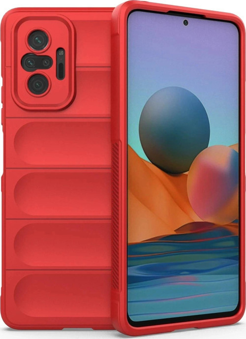 Xiaomi Redmi Note 10 Pro Kılıf Optimum Silikon - Kırmızı-(5796)