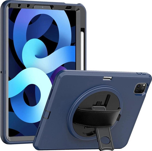 iPad Pro 11 (2018) Kılıf Hand Strap Tablet Kılıfı - Lacivert-(5796)
