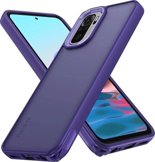 Xiaomi Redmi Note 10 Pro Kılıf Elegant Kapak - Derin Mor-(5796)