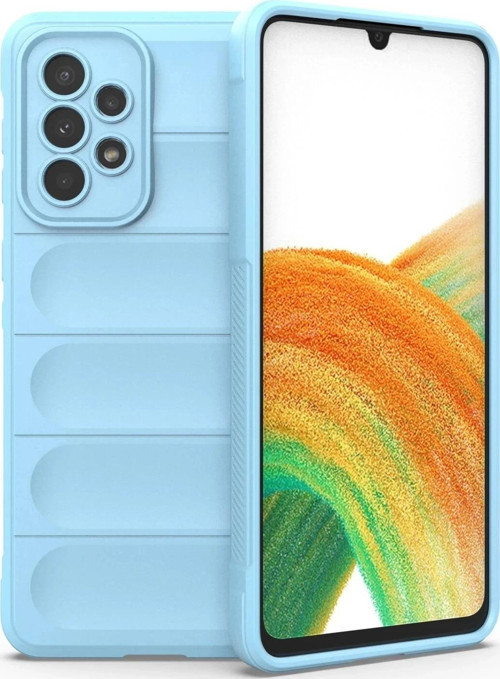 Samsung Galaxy A33 5G Kılıf Optimum Silikon - Sky Blue-(5796)