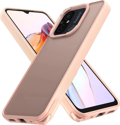 Xiaomi Redmi 12C Kılıf Elegant Kapak - Pudra-(5796)
