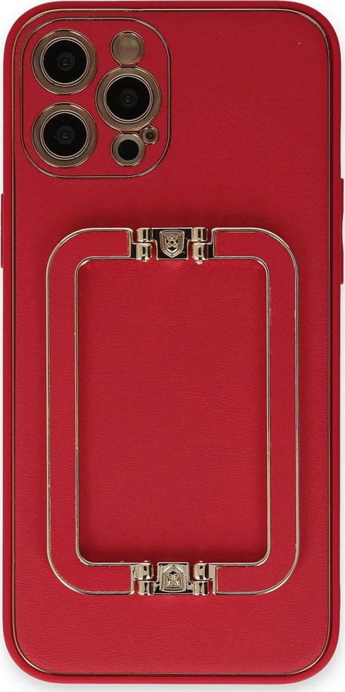 iPhone 12 Pro Kılıf Coco Elit Kapak - Kırmızı-(5796)
