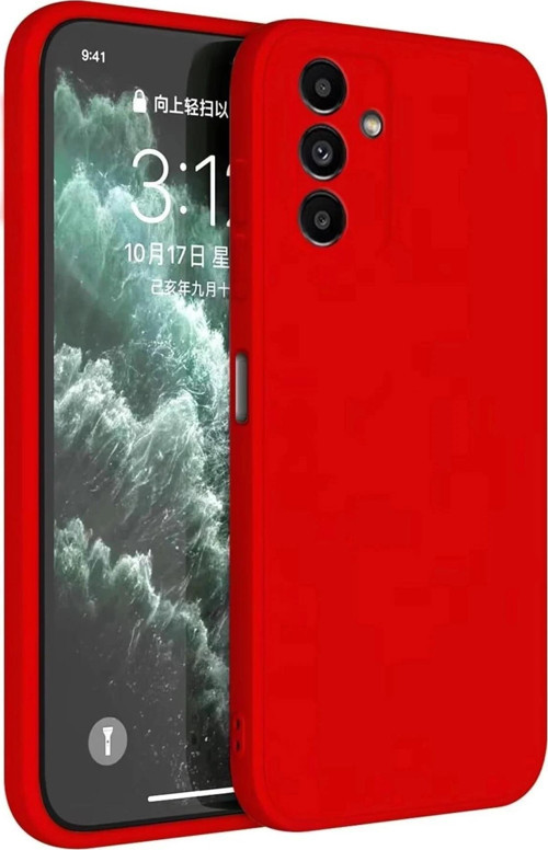 Samsung Galaxy S23 FE Kılıf First Silikon - Kırmızı-(5796)