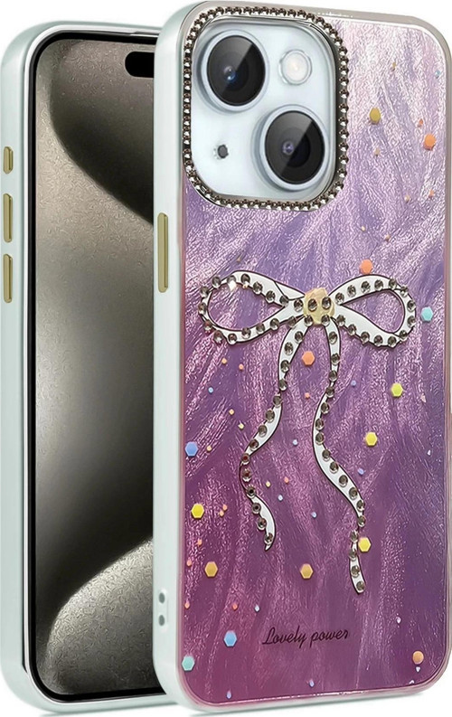 iPhone 15 Kılıf Blade Aynalı Desenli Kapak - Desen 1-(5796)