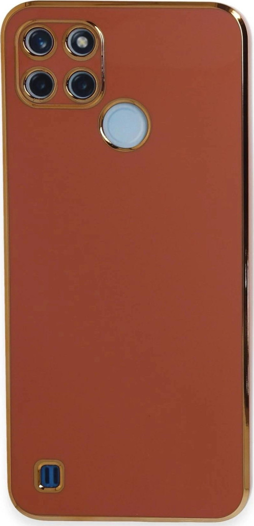 Realme C25Y Kılıf Volet Silikon - Kırmızı-(5796)