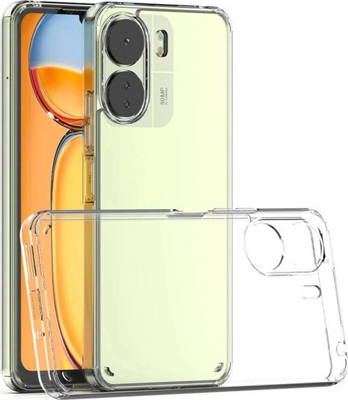Xiaomi Redmi 13C Kılıf Lüx Şeffaf Silikon-(5796)