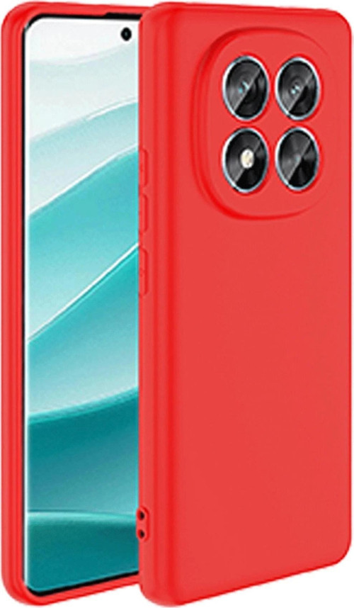 Xiaomi Redmi Note 14 Pro 5G Kılıf First Silikon - Kırmızı-(5796)