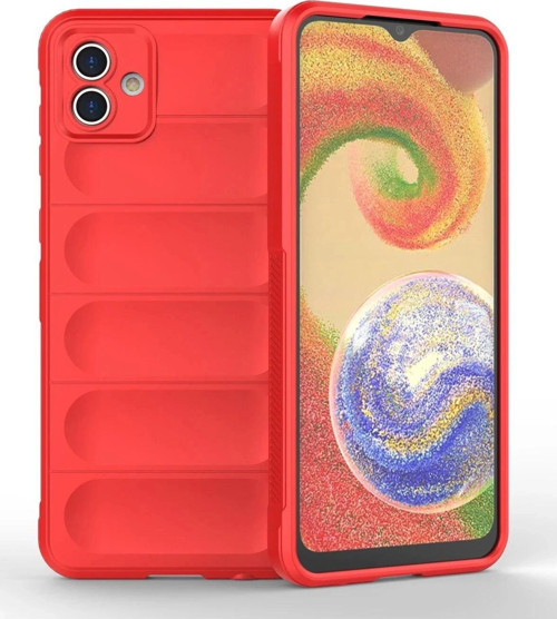 Samsung Galaxy A04 Kılıf Optimum Silikon - Kırmızı-(5796)