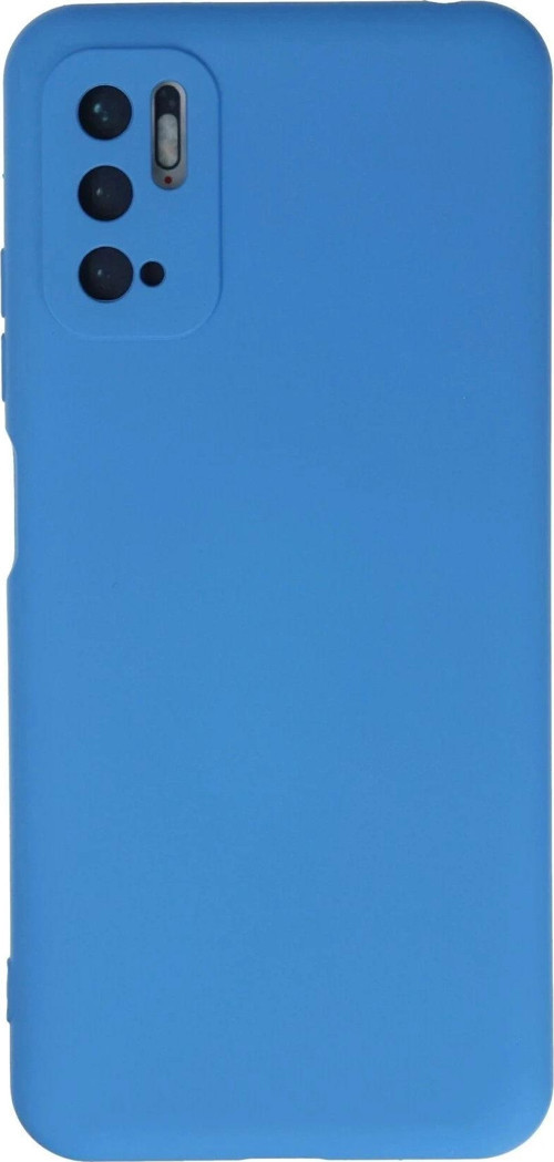 Xiaomi Redmi Note 10 5G Kılıf Nano içi Kadife Silikon - Mavi-(5796)