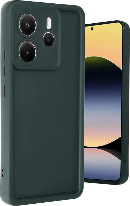 Xiaomi Redmi Note 14 4G Kılıf Viera Silikon - Koyu Yeşil-(5796)