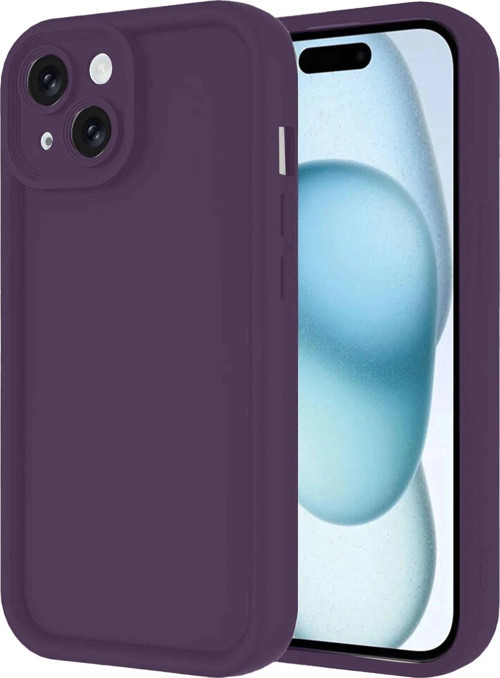 iPhone 14 Kılıf Viera Silikon - Mor-(5796)