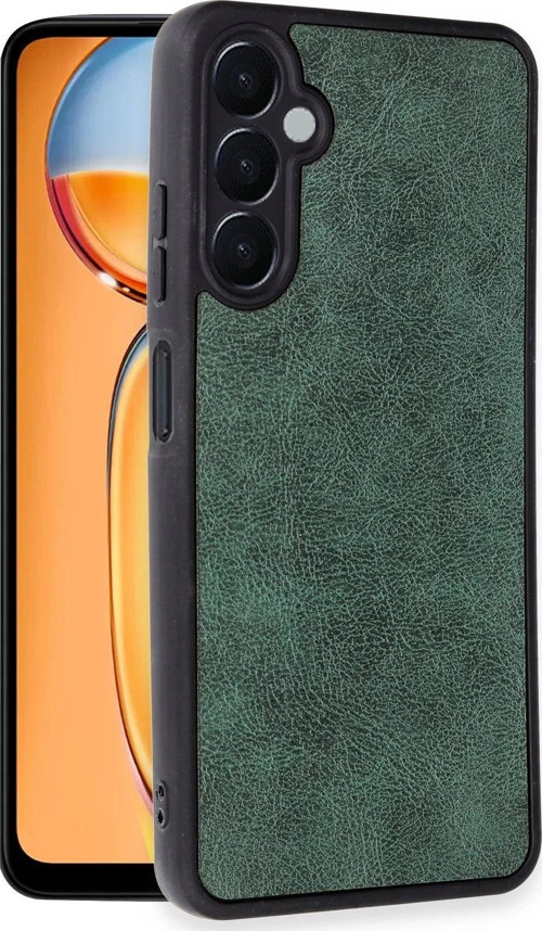 Samsung Galaxy A56 Kılıf Aras Deri Kapak - Koyu Yeşil-(5796)
