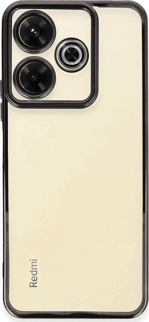Xiaomi Redmi 13 4G Kılıf Lensli Silikon - Siyah-(5796)